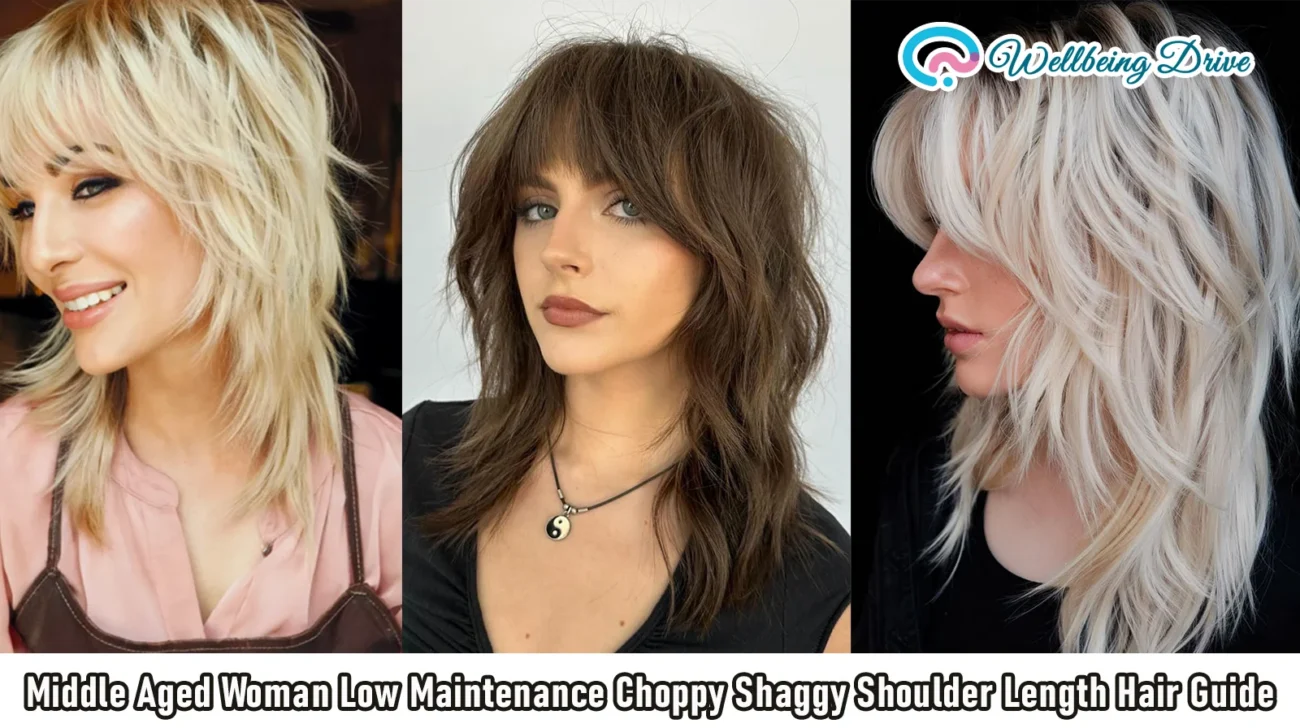 Low Maintenance Choppy Shaggy Shoulder Length Hair Guide