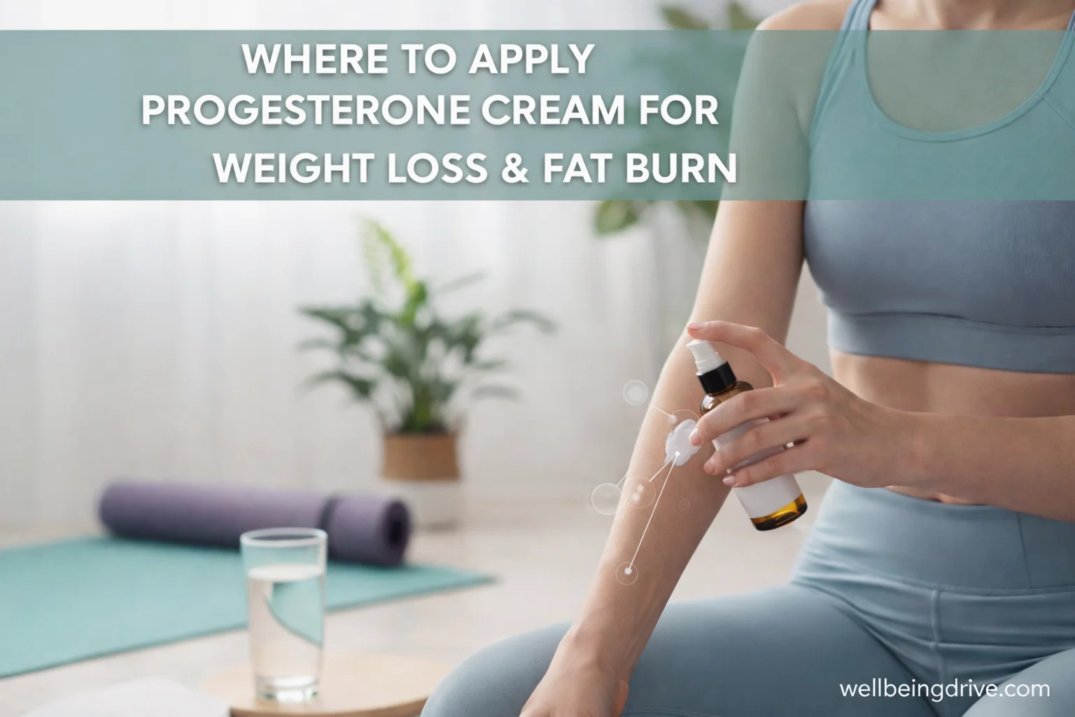 Where to Apply Progesterone Cream for Weight Loss and Fat Burn