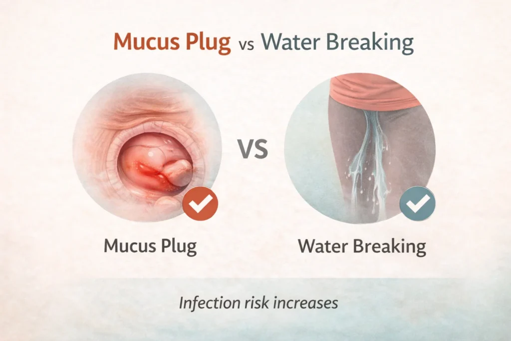 Mucus Plug vs Water Breaking