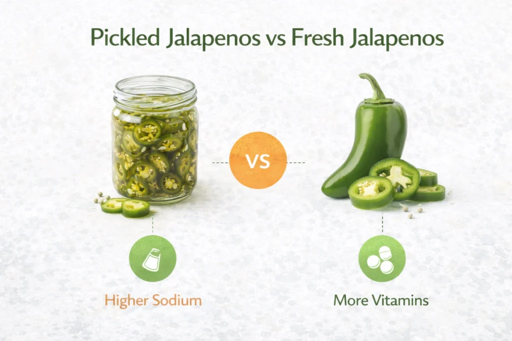 Pickled Jalapenos vs Fresh Jalapenos
