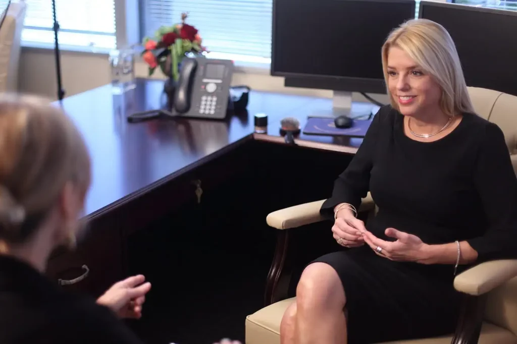 pam bondi picture of interview