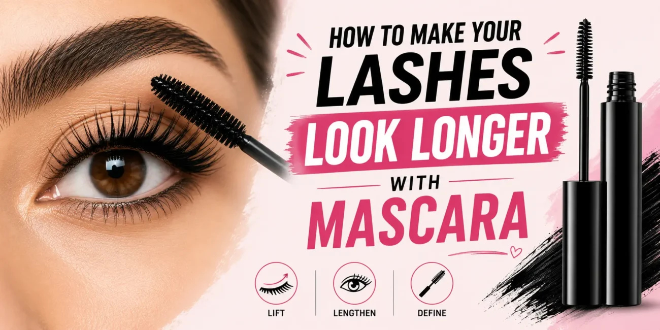 how to make your lashes look longer with mascara