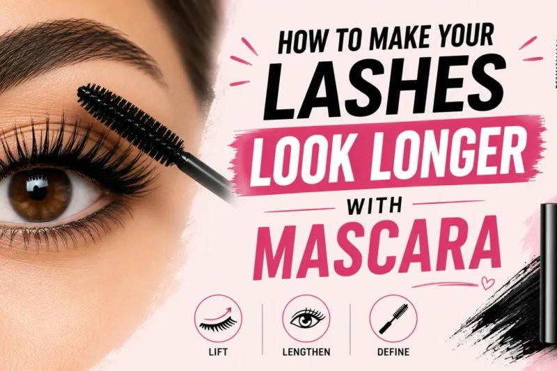 how to make your lashes look longer with mascara