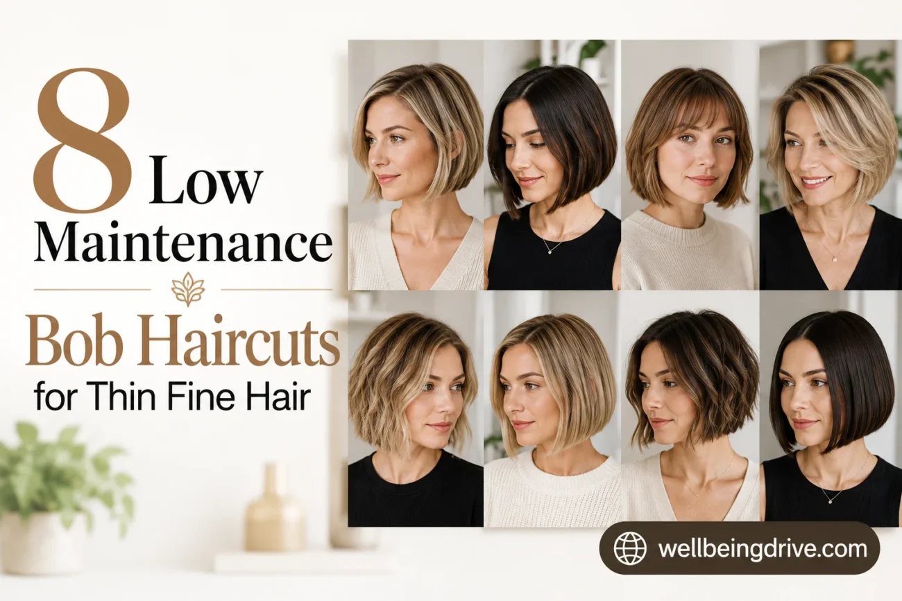 8 Low Maintenance Bob Haircuts for Thin Fine Hair