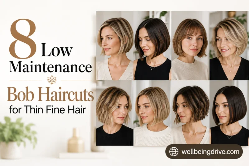 8 Low Maintenance Bob Haircuts for Thin Fine Hair